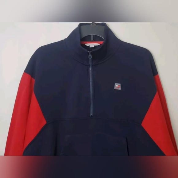 Tommy Hilfiger Sport Pullover Sweatshirt Size S_Crop_Quarter Zip Color - Picture 4 of 6